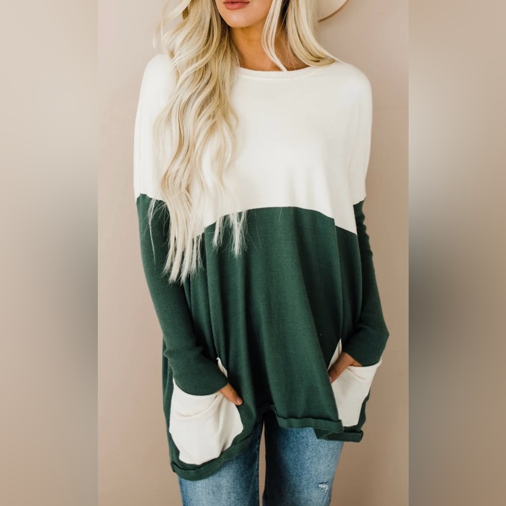 FEHRNVI Andi Sweater in Hunter Green :: Sz S/M